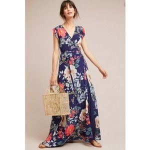 Yumi Kim Anthropologie Bora Bora Silk Maxi Dress
